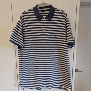 Polo Ralph Lauren Striped Cotton Polo Men's XL EUC